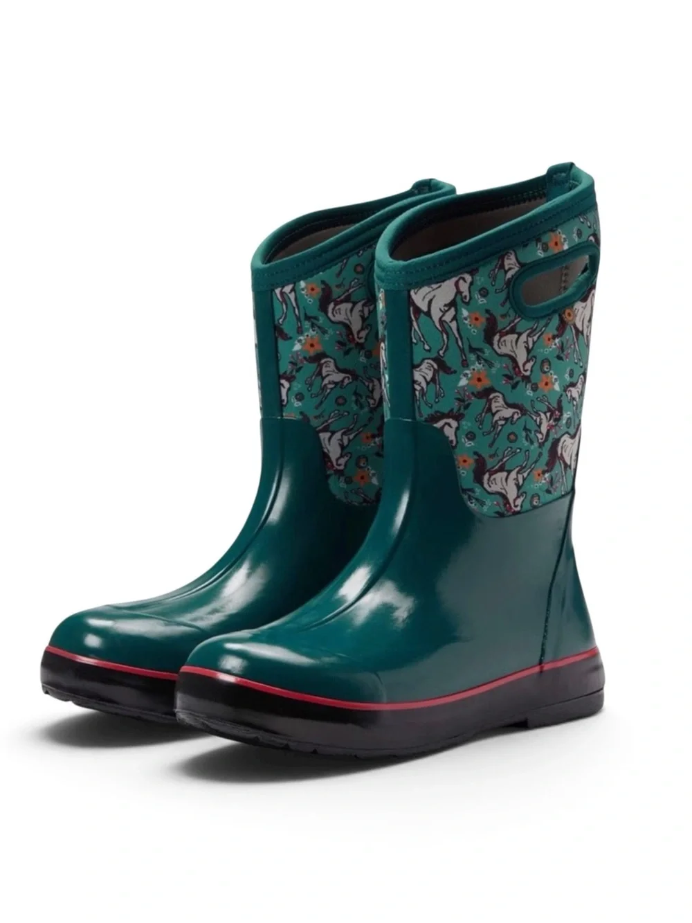 NEW Bogs Classic 11 Teal Rain Snow Unicorn Awesome Insulated Boots Big Kids 5